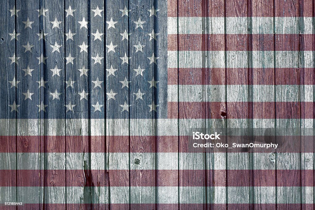 American Flag American Flag on wooden background American Flag Stock Photo