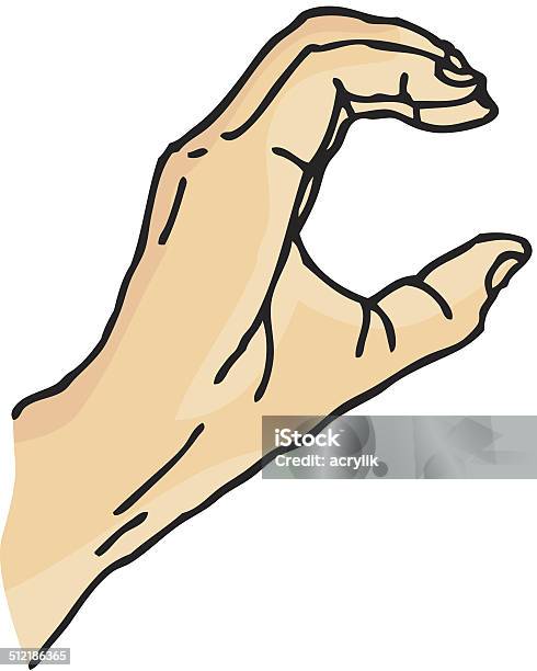 C Hand Rasing C Hand Language Stock Illustration - Download Image Now - Letter C ...