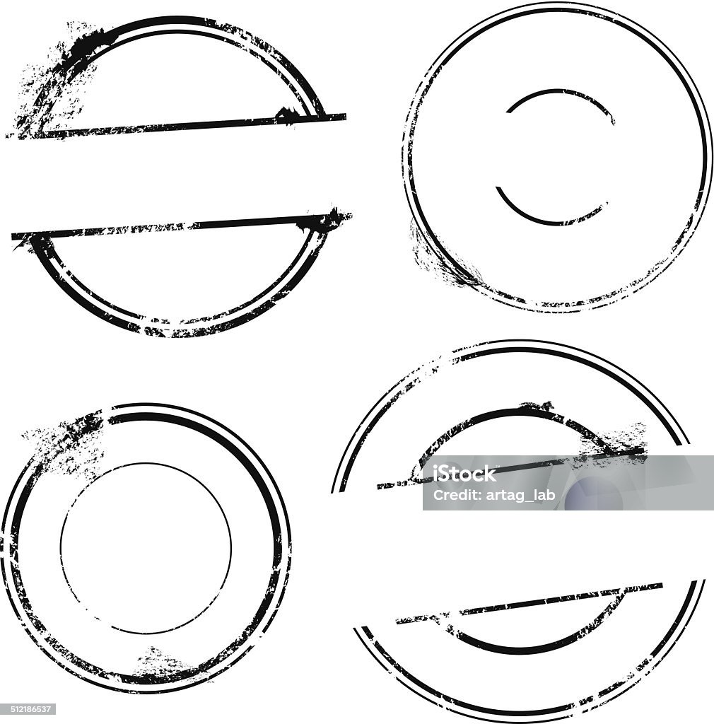 Stamp Without Machine Stamp Set Vector Stamp Without Text Stock Illustration - Download Image ...
