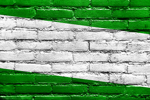 istock Rotterdam City Flag painted on brick wall 512186715