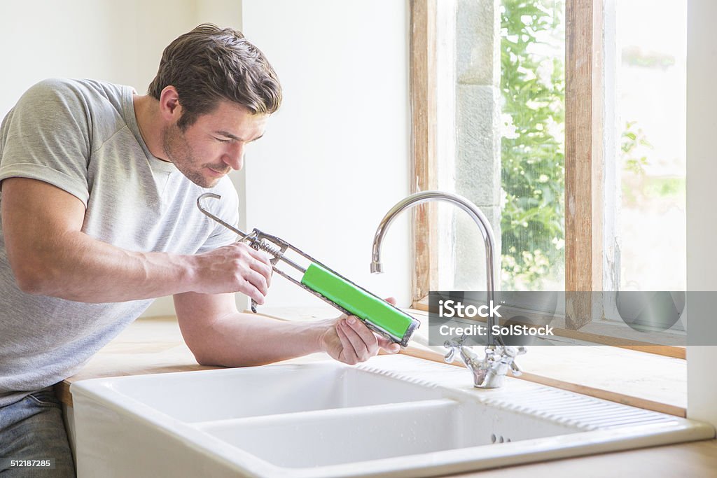 Mann für Arbeit - Lizenzfrei Silikon Stock-Foto