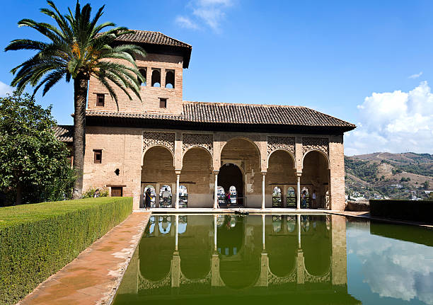 palácio de alhambra e do partal - partal - fotografias e filmes do acervo