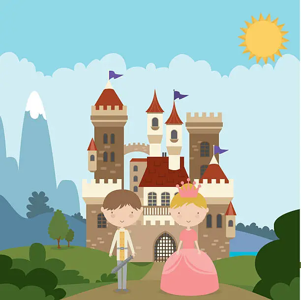 Vector illustration of Once Upon a Time
