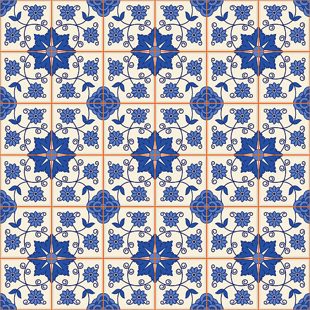 istock Seamless  pattern .  Turkish, Moroccan, Portuguese  tiles, Azulejo, ornaments.  Islamic Art. 512204438