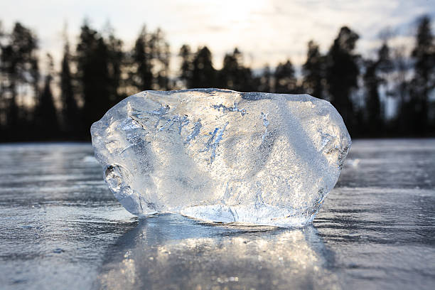 istock Chunk of ice in frozen lake 512204498