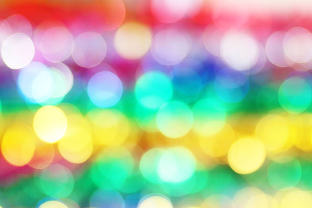 istock Colorful blur lights bokeh background, Christmas lights bokeh ba 512208164