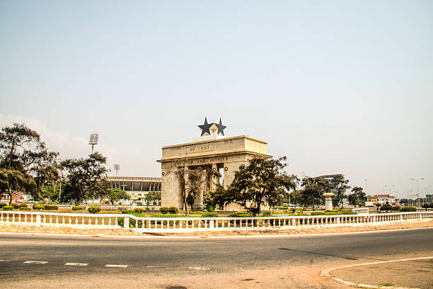 Independence Arch commemorates freedom of Ghanians from British Empire