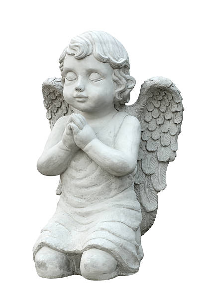 istock Cupid sculpture isolated on white background 512210282