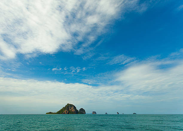 Thai Island with blue sky and sea