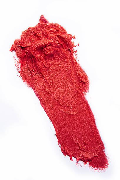 istock pink red smudge creamy eyeshadow lipstick on white background 512212916