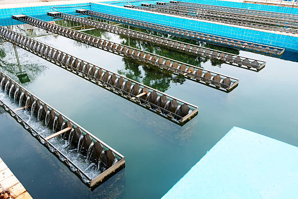 istock Modern urban wastewater treatment plant 512214417