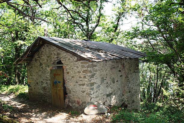 istock House, ruin in the Alps 512216126