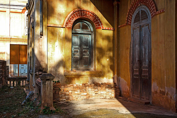 istock Two old door wooden 512216876