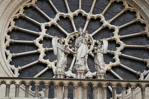 Notre Dame de Paris Cathedral stock photo