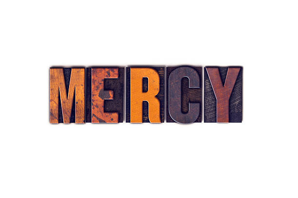 Mercy Concept Isolated Letterpress Type stock photo