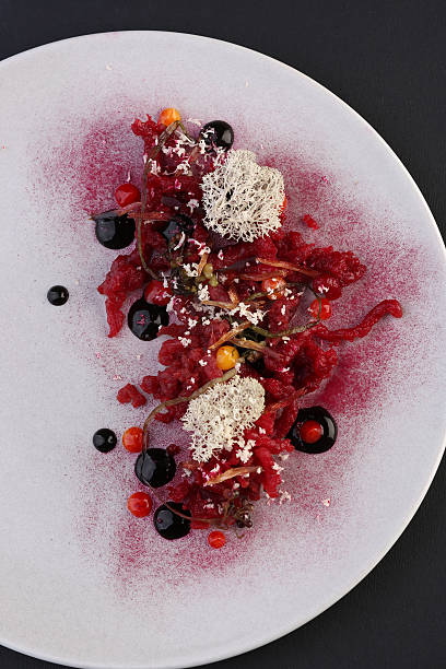 istock Vegetables with sauce, haute cuisine, gourmet appetizer 512219906
