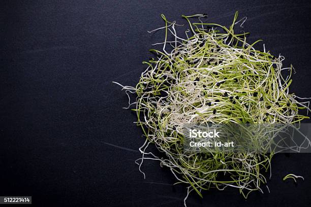 Onion Sprouts Healthy Food Concept On Wooden Bacground Stock Photo - Download Image Now