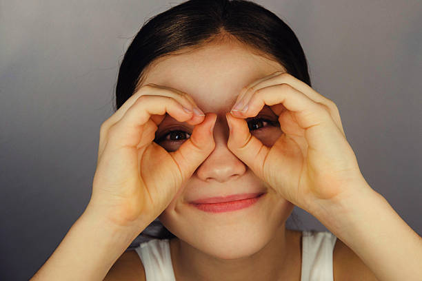 istock Young girl in glasses and text Snellena.. 512222906