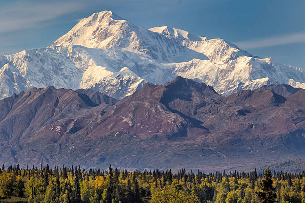 istock Sunlit peak of Denali 512223462