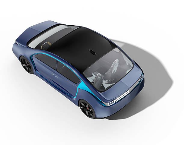 istock Exterior of autonomous electric car isolated on white background. 512224480