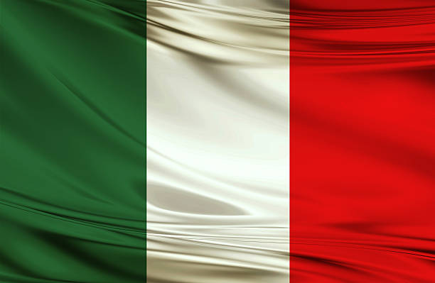Italian flag stock photo