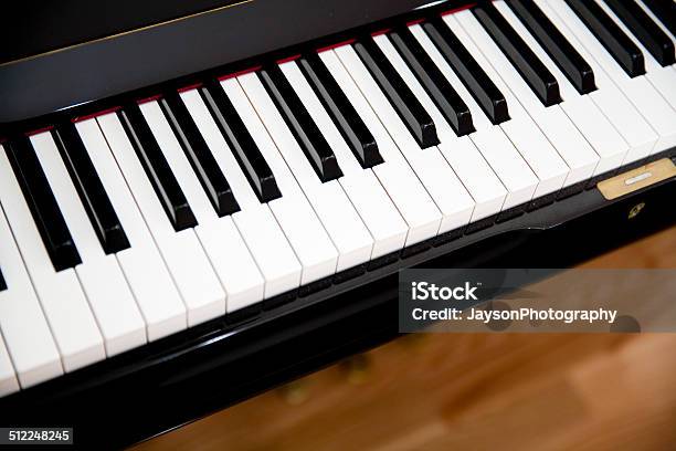 Black And White Keys On The Piano Stock Photo - Download Image Now - Arts Culture and Entertainment, Black Color, Chord