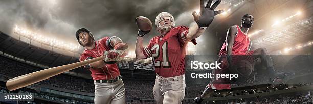 Helden Des Sports Stockfoto und mehr Bilder von Amerikanischer Football - Amerikanischer Football, Basketball, Football-Spieler