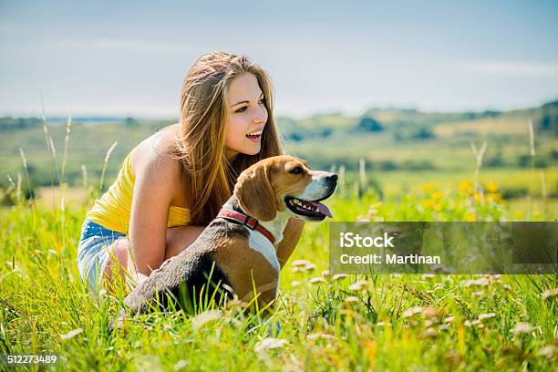 Teenager With Her Dog Stock Photo - Download Image Now - Activity, Adult, Animal