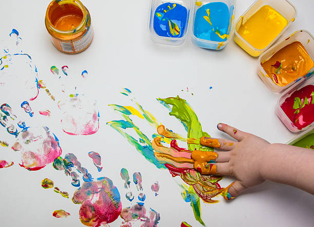 istock Picture drawn by a child's palm 512275420