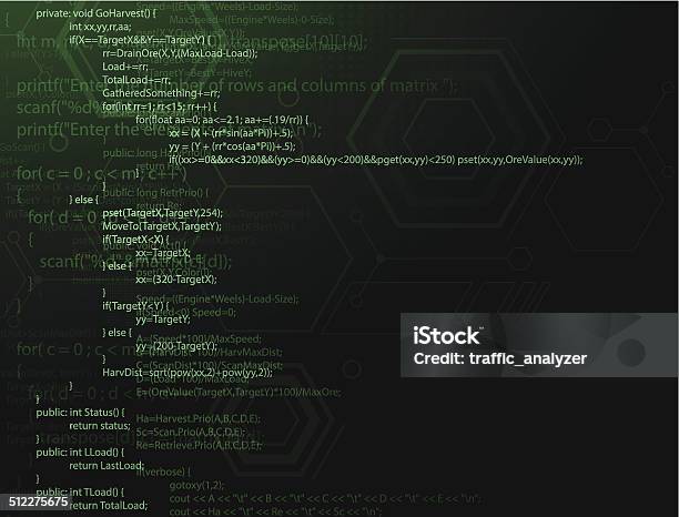 Program Code Stock Illustration - Download Image Now - Coding, Computer ...