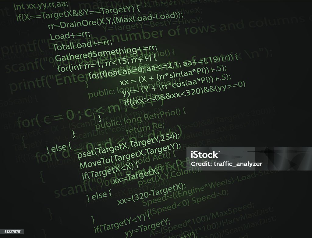 Program Code Stock Illustration - Download Image Now - Letter C ...