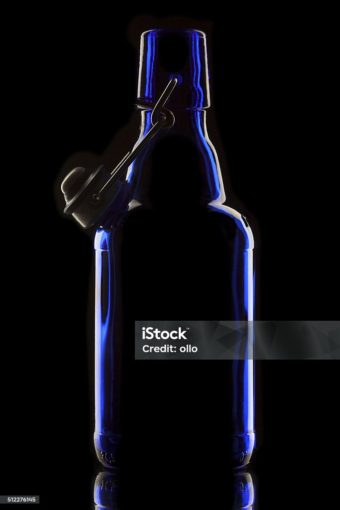 Azul swing último botella - Foto de stock de Azul libre de derechos