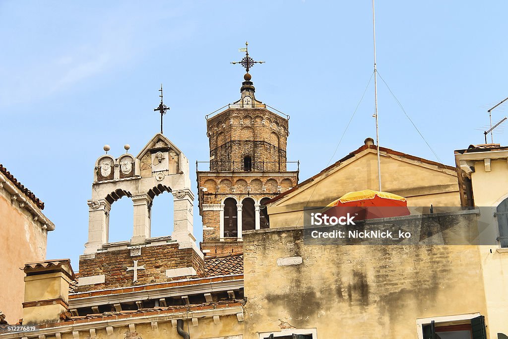 Belfry Church Santa Maria Gloriosa dei Frari, Venice, Italy Architecture Stock Photo