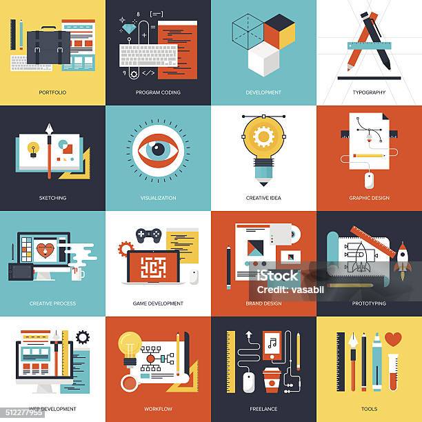 Design And Development Stock Illustration - Download Image Now - Design Professional, Work Tool, Computer Graphic