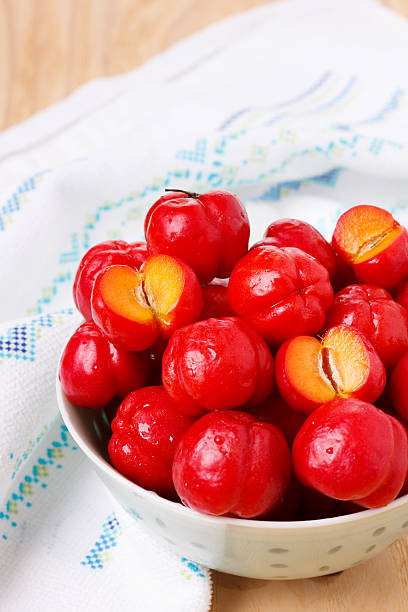 istock Malpighia glabra (red acerola), tropical fruit 512278092