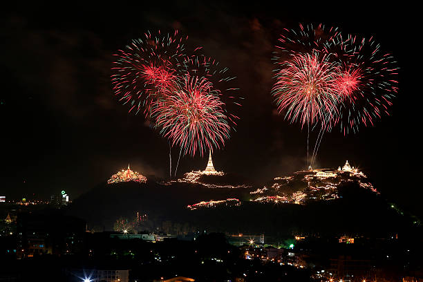 istock Fireworks at Phra Nakhon Khiri Historical Park 512280378