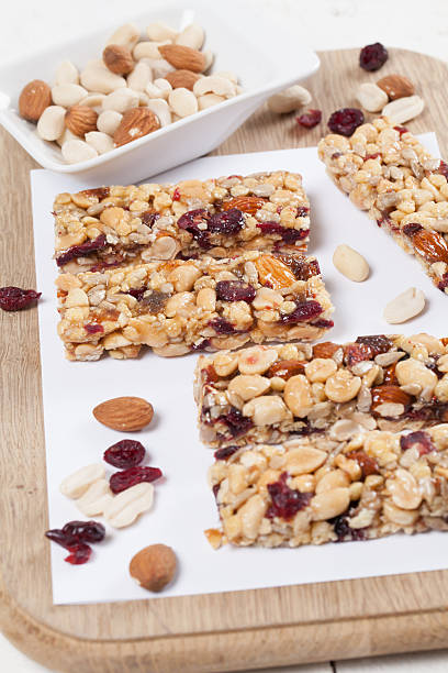 istock Granola bars with nuts, seeds and cranberries 512281932