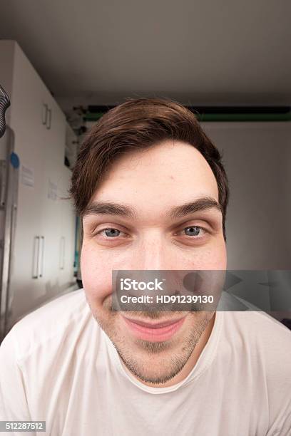 Face Close Up Portrait Of Pronounced Wide Angle Shot Stock Photo - Download Image Now