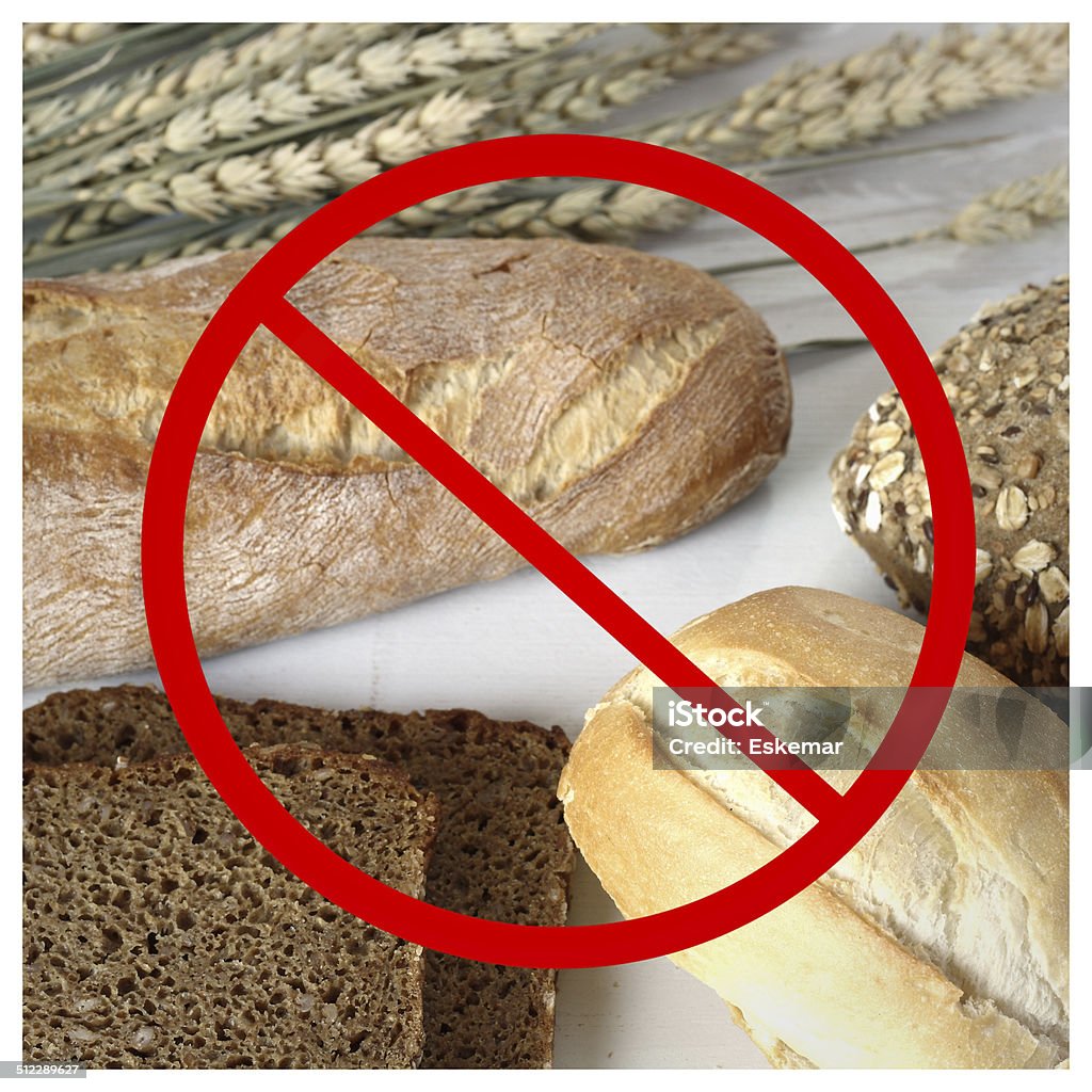 glutenfree no bread - glutenfree Allergy Stock Photo