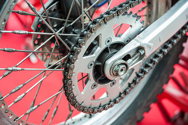 istock Rear chain of motorcycle 512290232