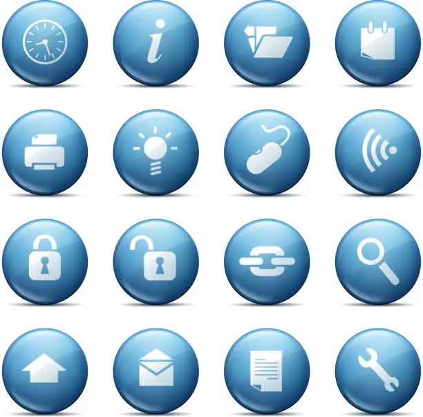 Vector illustration of internet symbols