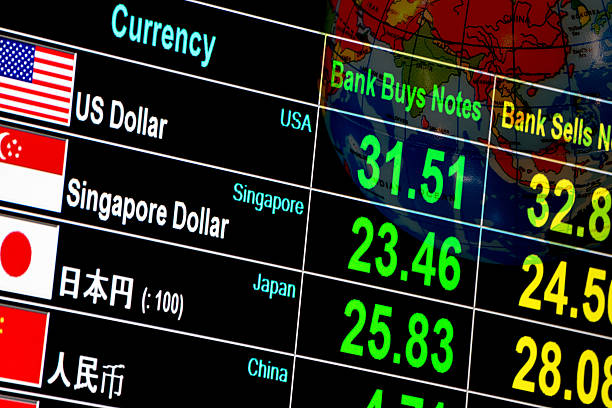 istock currency exchange rate on digital display board in global background 512291282