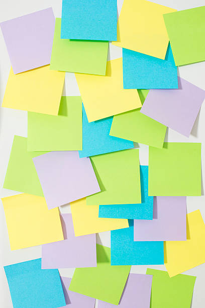 Post-it notes - foto de acervo