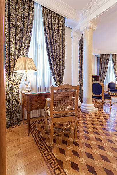 istock Desk and chair in luxury classic style room 512294347