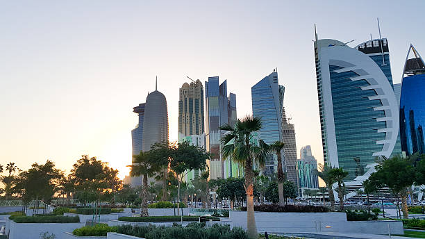 istock Doha, Qatar City Center sunset 512299696