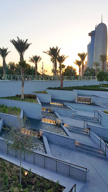 istock Doha, Qatar City Center sunset 512299786