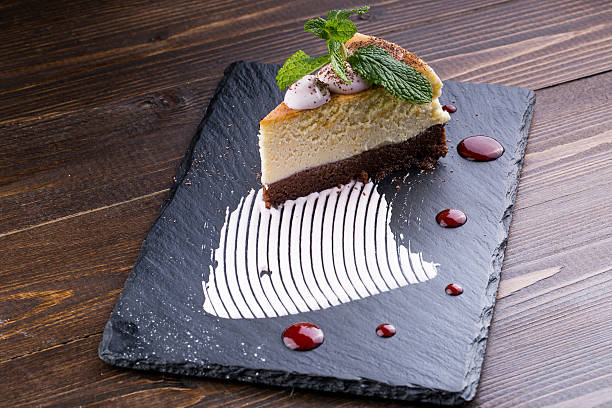 istock Lemon Cheesecake on a Wooden Rustic Table 512300326