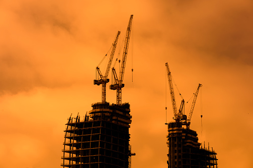 Construction Industry. Crane Image.