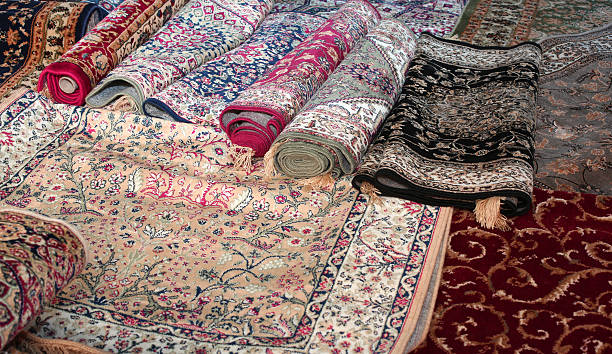 istock wool rugs made by hand in the Middle East 512300738