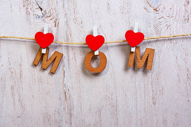 istock wood letters and heart forming phrase mom 512300958